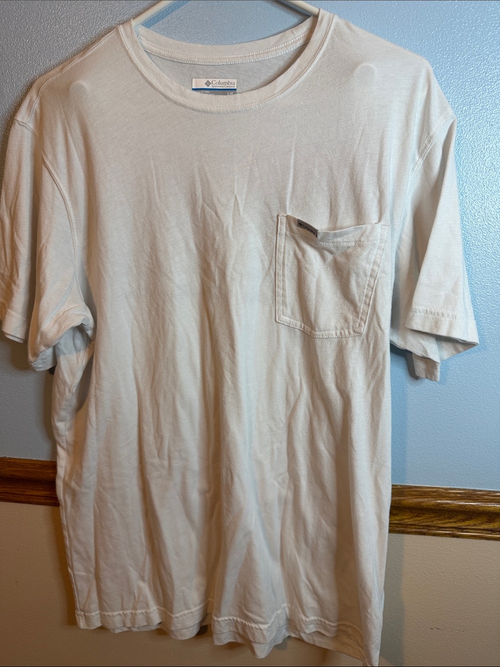 Columbia Men’s PFG Americana Saltwater Fish Flag Graphic T-shirt Mens’s Large